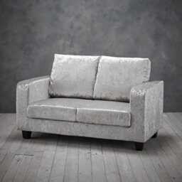 Sofa In A Box Silver Crushed Velvet - thumbnail 3