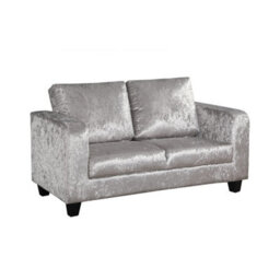 Sofa In A Box Silver Crushed Velvet - thumbnail 1