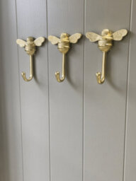 Brass Bee Coat Hook - Brass Finish - Iron - thumbnail 5