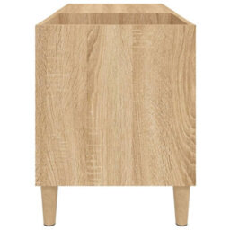Berkfield Record Cabinet Sonoma Oak 84.5X38X48 Cm Engineered Wood - thumbnail 6