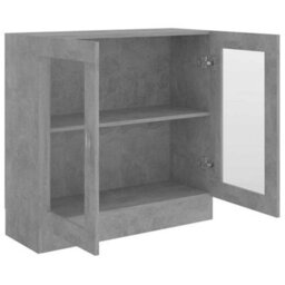 Vidaxl Vitrine Cabinet Concrete Grey 82.5X30.5X80 Cm Engineered Wood - thumbnail 5