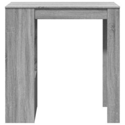 Berkfield Bar Table With Racks Grey Sonoma 102X50X103.5 Cm Engineered Wood - thumbnail 4