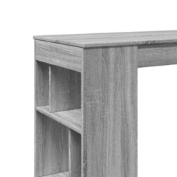 Berkfield Bar Table With Racks Grey Sonoma 102X50X103.5 Cm Engineered Wood - thumbnail 7