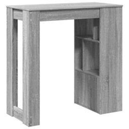 Berkfield Bar Table With Racks Grey Sonoma 102X50X103.5 Cm Engineered Wood - thumbnail 6