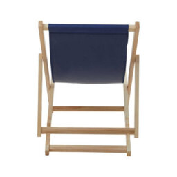 Orsina Blue Deck Chair, Water-Resistant Small Outdoor Deck Chair, Built Last Lawn Chair, Foldable Wooden Deck Chair - thumbnail 4
