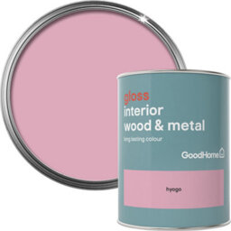 GoodHome Hyogo Gloss Metal & Wood Paint, 750Ml - thumbnail 1