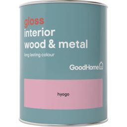 GoodHome Hyogo Gloss Metal & Wood Paint, 750Ml - thumbnail 2