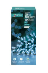 Premier Decorations Limited 200 Battery Operated Led Timelights Blue Multi-Action - thumbnail 2