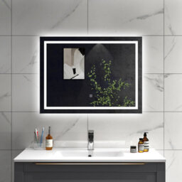 Sline 1000X700mm Bathroom Led Mirror With Cold White Light,touch Control,memory Function,demister Pad,horizontal/vertical - thumbnail 1
