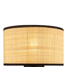 GoodHome Tolland Cylinder Matt Natural & Black Table Lamp - thumbnail 7