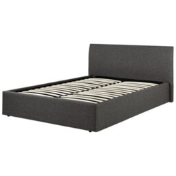 Beliani Ottoman Bed Fabric Orbey 140 X 200 Cm (Eu Double) Grey - thumbnail 5