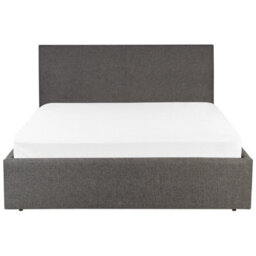 Beliani Ottoman Bed Fabric Orbey 140 X 200 Cm (Eu Double) Grey - thumbnail 6