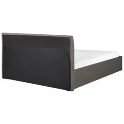 Beliani Ottoman Bed Fabric Orbey 140 X 200 Cm (Eu Double) Grey - thumbnail 7