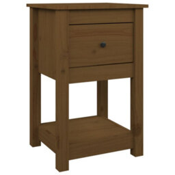 Berkfield Elegant Bedside Cabinets 2 Pcs Honey Brown 40X35X61.5Cm Solid Wood Pine - thumbnail 6