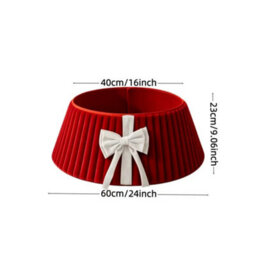 Amorly 40Cm Christmas Tree Collar, Plush Tree Collar Tree Stand Cover Xmas Tree Ring Stand Tree Basket Skirt For Winter Home Decorations - thumbnail 7