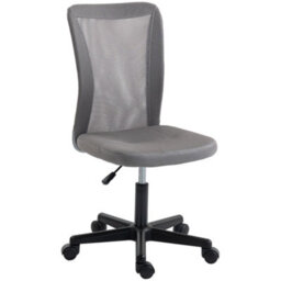 Vinsetto Armless Office Chair, Swivel Desk Chair W/ Adjustable Height Grey - thumbnail 2