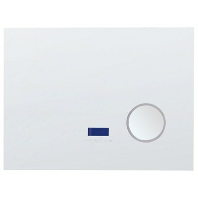 Beliani Led Bathroom Mirror Montaron 80 Cm 60 Cm Silver - image 1
