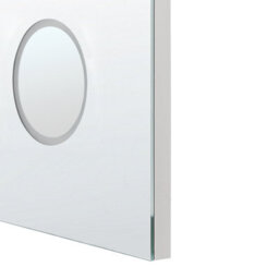 Beliani Led Bathroom Mirror Montaron 80 Cm 60 Cm Silver - thumbnail 6
