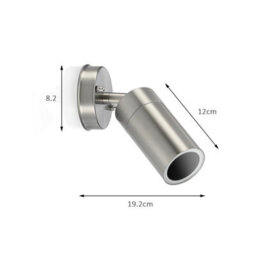 Auraglow Stainless Steel Outdoor Gu10 Wall Spotlight - Rf Colour Changing - 4 Pack - thumbnail 7