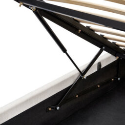 Beliani Ottoman Bed Fabric Lagord 180 X 200 Cm (Eu Super King) Off-White - thumbnail 9