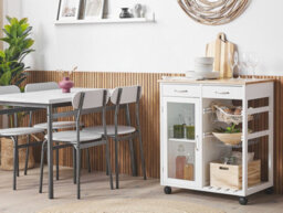 Beliani  Kitchen Trolley Boves White - thumbnail 2