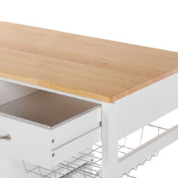 Beliani  Kitchen Trolley Boves White - thumbnail 8