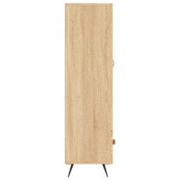 Berkfield Highboard Sonoma Oak 69.5X31X115 Cm Engineered Wood - thumbnail 7
