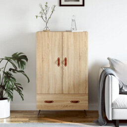 Berkfield Highboard Sonoma Oak 69.5X31X115 Cm Engineered Wood - thumbnail 2