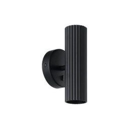 Eglo Portillo Aluminium & Steel Modern Uplight & Wall Down Light, Black - thumbnail 2