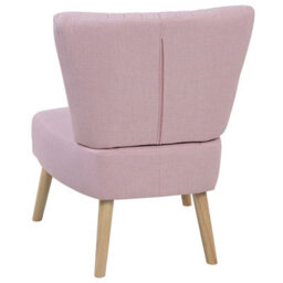 Beliani  Armchair Vaasa Fabric Pink - thumbnail 6