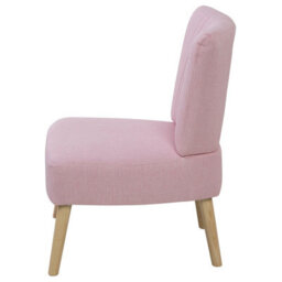 Beliani  Armchair Vaasa Fabric Pink - thumbnail 5