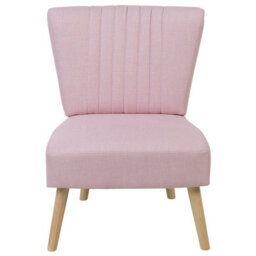Beliani  Armchair Vaasa Fabric Pink - thumbnail 4