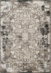 Mayfair Living Room Area Rug Metallic Sheen Contemporary Modern Damask Design - Grey 120Cm X 170Cm - thumbnail 2