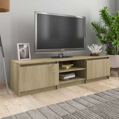 Berkfield Tv Cabinet Sonoma Oak 140X40X35.5 Cm Engineered Wood - image 1