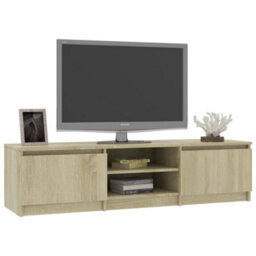 Berkfield Tv Cabinet Sonoma Oak 140X40X35.5 Cm Engineered Wood - thumbnail 3