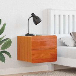 Berkfield Bedside Table 2 Pcs Brown 39 X 34 X 33 Cm Solid Pinewood