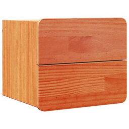 Berkfield Bedside Table 2 Pcs Brown 39 X 34 X 33 Cm Solid Pinewood - thumbnail 5