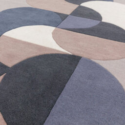Cream Grey Handmade Abstract Geometric Wool 12-14mm Thick Stain-Resistant Rug For Bedroom, & Dining Room-160Cm X 230Cm - thumbnail 2