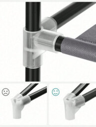 Songmics Fabric Wardrobe, Clothes Storage Organiser, 6 Shelves, 1 Hanging Rail, Non-Woven Fabric, Metal Frame - thumbnail 6