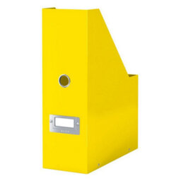 Leitz Wow Click & Store White Yellow Magazine File With Label Holder And Thumbhole - thumbnail 3