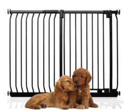 Bettacare Extra Tall Elite Dog Gate, 116Cm - 125Cm, Matt Black, Extra Tall 96.8Cm In Height, Pressure Fit Pet Gate - thumbnail 1