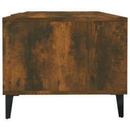 Berkfield Sturdy Coffee Table Smoked Oak 102X50X40 Cm Engineered Wood - thumbnail 7
