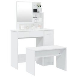 Walplus Dressing Table Set White 86.5X35X136 Cm - thumbnail 3