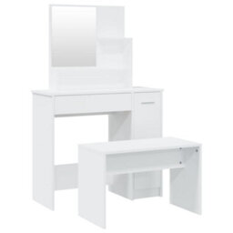 Walplus Dressing Table Set White 86.5X35X136 Cm - thumbnail 2