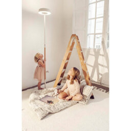 Luminosa Lighting Luminosa Noa Floor Lamp 2 Light 21W Down 9W Up Led 3000K, 3000Lm, Touch Dimmer, Matt White/beech - thumbnail 3