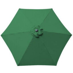 Rinse Bathrooms Outdoor Patio Garden Parasol 2.5M Sun Shade Umbrella Canopy W/crank Tilt Uv Protection Green - thumbnail 3