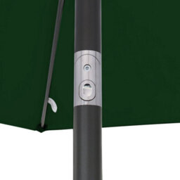Rinse Bathrooms Outdoor Patio Garden Parasol 2.5M Sun Shade Umbrella Canopy W/crank Tilt Uv Protection Green - thumbnail 5