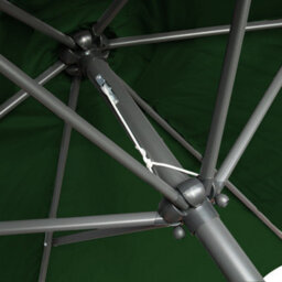 Rinse Bathrooms Outdoor Patio Garden Parasol 2.5M Sun Shade Umbrella Canopy W/crank Tilt Uv Protection Green - thumbnail 7