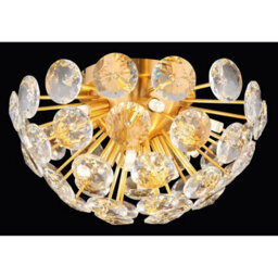 Luminosa Lighting Luminosa Virina Ceiling Light Gold Colors K9 Crystals 10X G9 - thumbnail 3