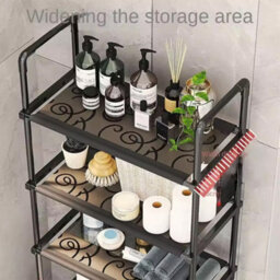 3 Tier Over Toilet Storage Rack Bathroom Shampoo Towel Tissue Shelf Organizer Uk - thumbnail 4